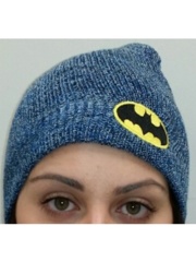 Batman - Tri Colour Marl Slouch Beanie